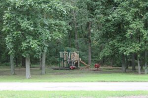 The playground for children.